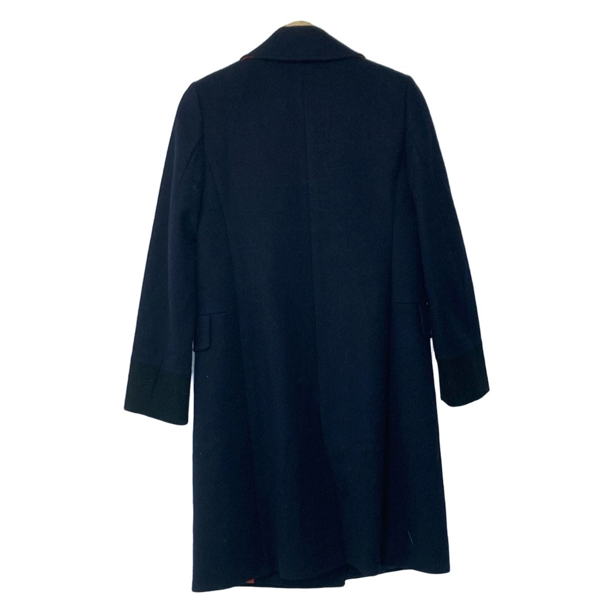 PaulSmith BLACK ポールスミスブラック コート サイズ38 M レディース - ダークネイビー×黒 長袖 秋 冬
