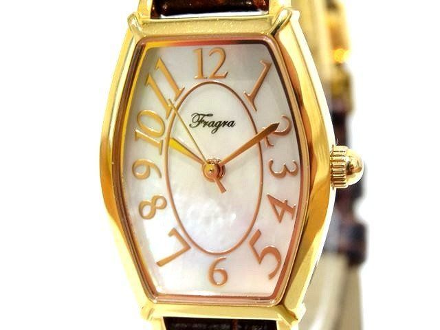 腕時計ジャンク ジャンク Fragra フレグラ 時計 □ FR081L-WH1 ステンレス QZ