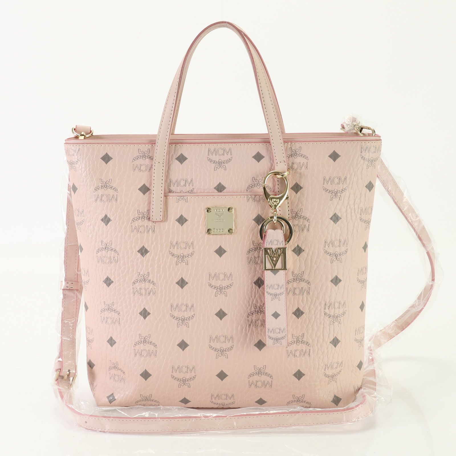 美品 MCM エムシーエム ハンドバッグ ミニボストン ショルダー 2way