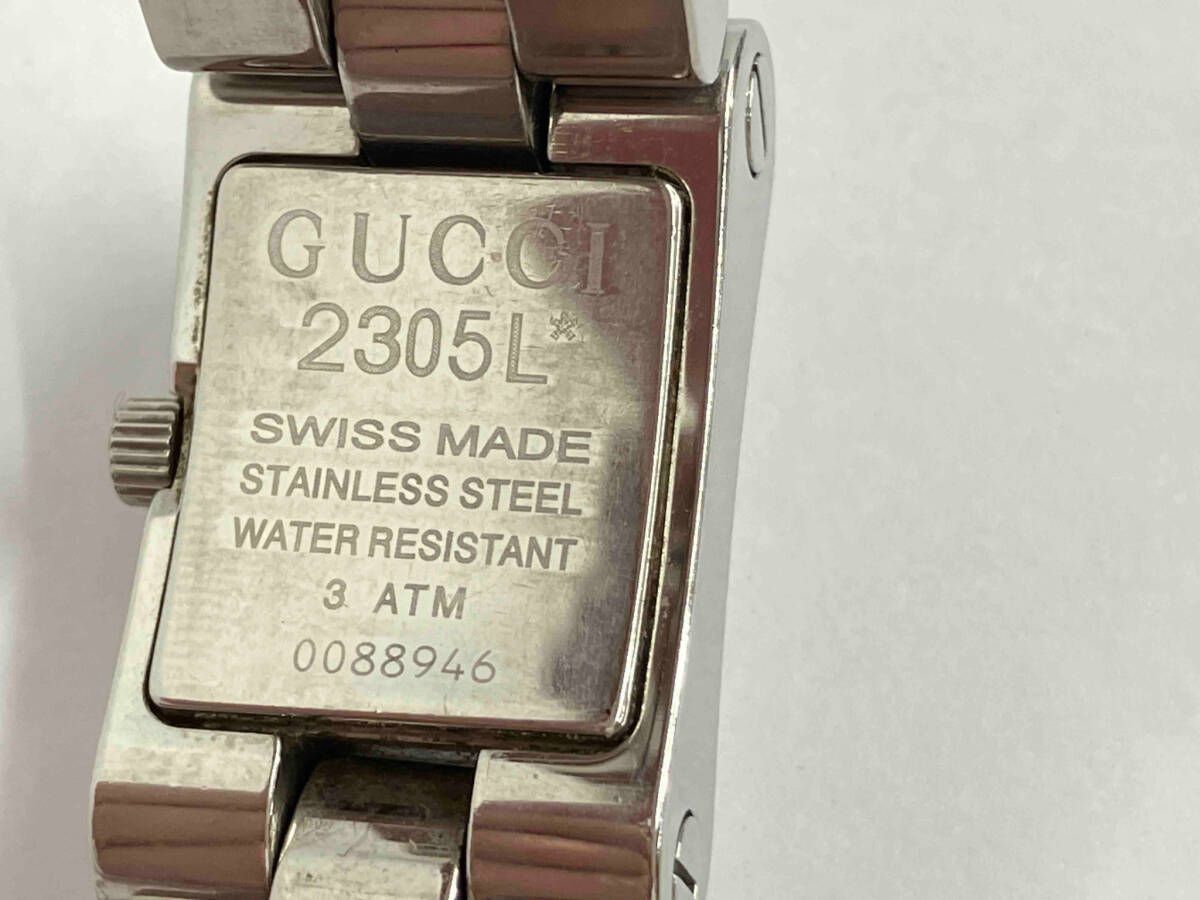 GUCCI グッチ 腕時計 2305L 楽天市場】グッチ 2305L スクエアフェイス 腕時計 ステンレス