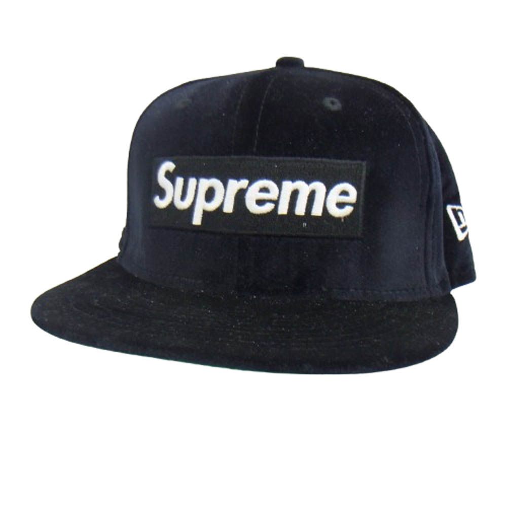 Supreme シュプリーム 22AW Velour Box Logo New Era ベロア ボックス ロゴ ニュー エラ帽子 キャップ ブラック系