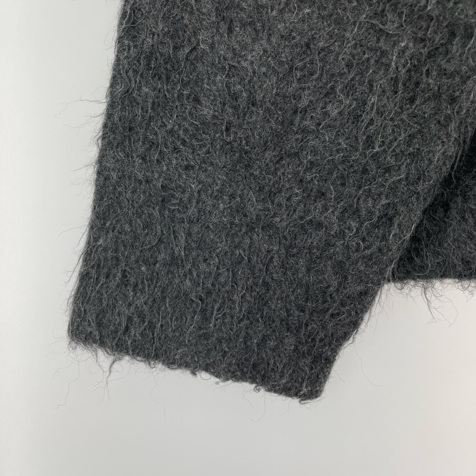 Our Legacy DOUBLE LOCK U NECK Ash Grey Alpaca 48