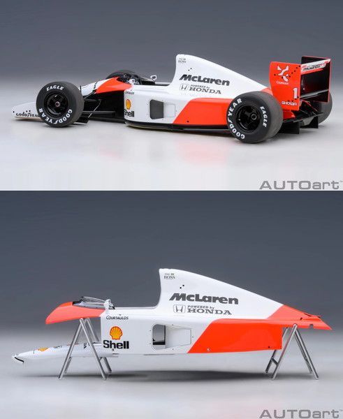 AUTOart 1/18 マクラーレンホンダ　MP4/6 #1 A.セナ　ロゴ 1/18 AUTOart 1991 McLaren Honda MP4/6 Japanese GP with