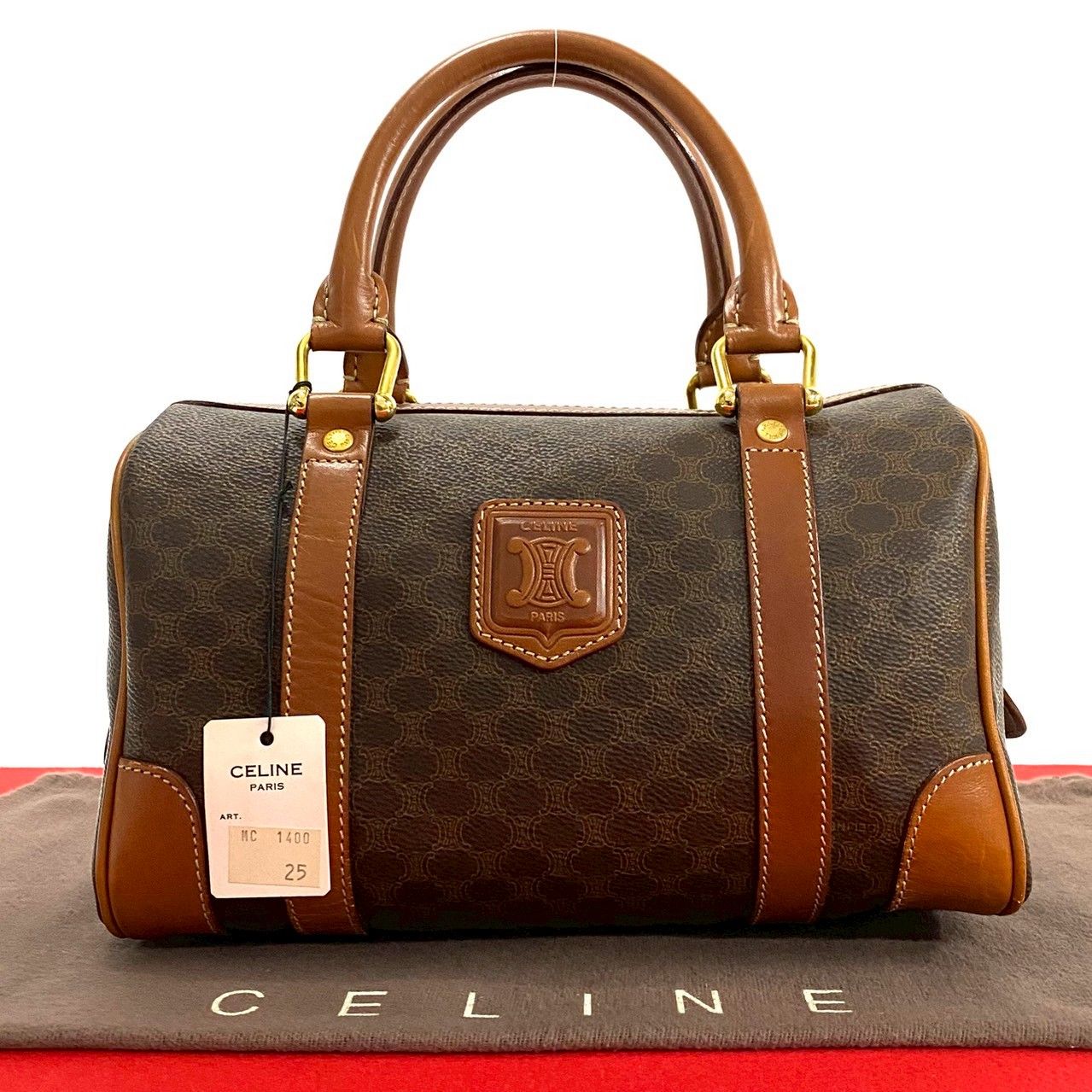 極 美品 CELINE セリーヌ ヴィンテージ マカダム ブラゾン