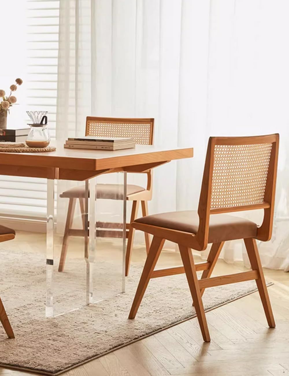 KANADEMONO ファブリックラウンドチェア アーム付き ベージュ NATURAL