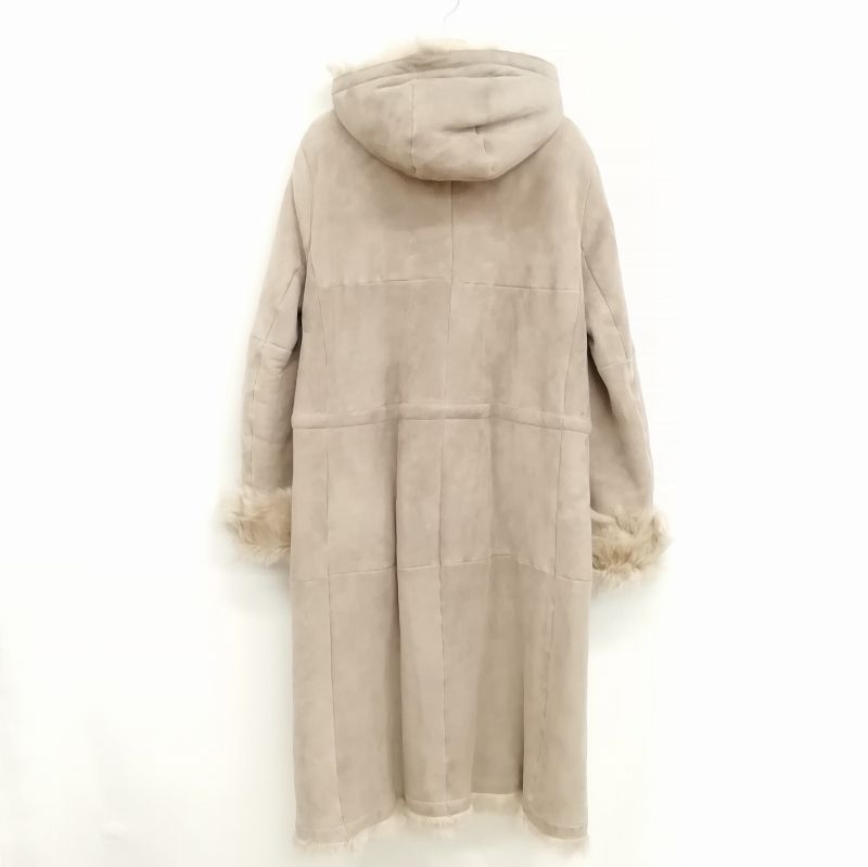 Sマックスマーラ 'S Max Mara ムートン フーデット ロング コート 44