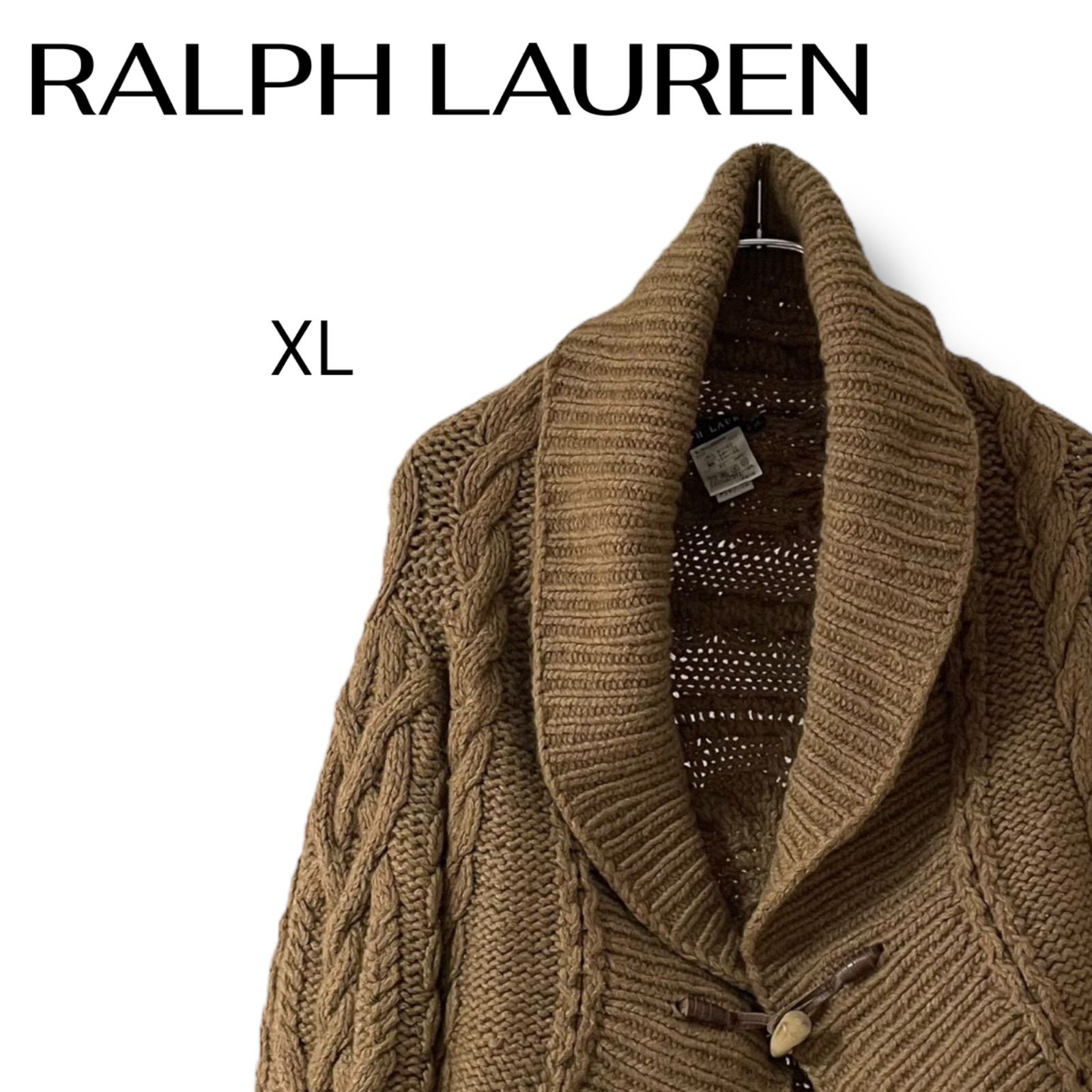 ラルフローレン　ブラウンカーディガン 中古・古着通販】POLO RALPH LAUREN (ポロ・ラルフローレン) ニット