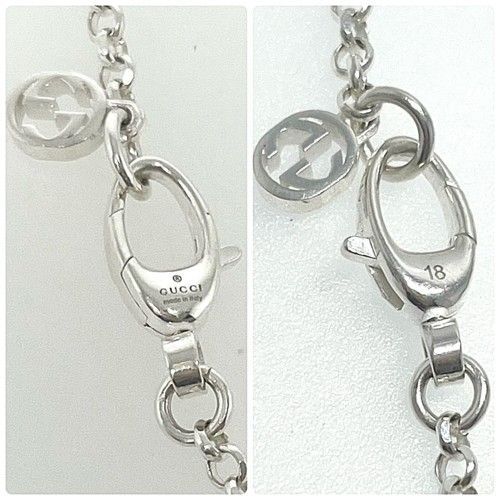 GUCCI グッチ GGマーモント ダブルG ブレスレット 770756 Ag925