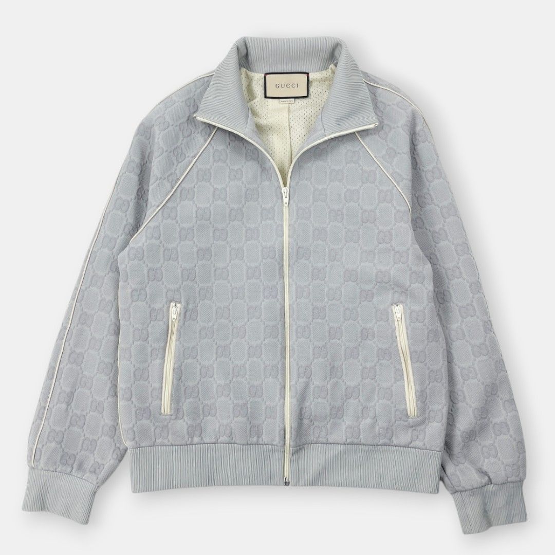 美品 GUCCI グッチ 24SS ジャカード GG柄 スタンドカラー トラック