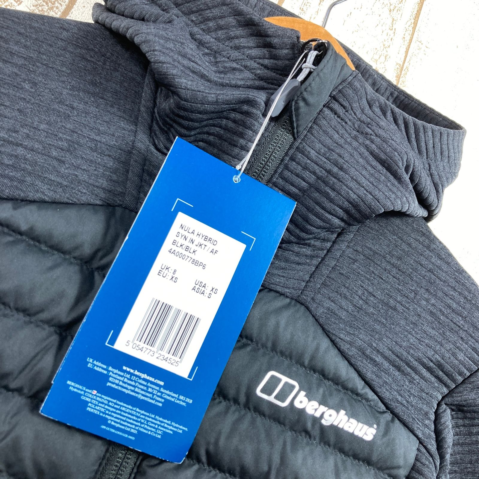 berghaus - 【Women&#39;s 8 ブラック】 Berghaus ( バーグハウス ) ヌーラ ハイブリッド ジャケット Nula Hybrid Jacket 化繊ダウン 4A000778BP6 Women&#39;s  化繊インサレー Women's 8 ブラック Berghaus ( バーグハウス ) ヌーラ