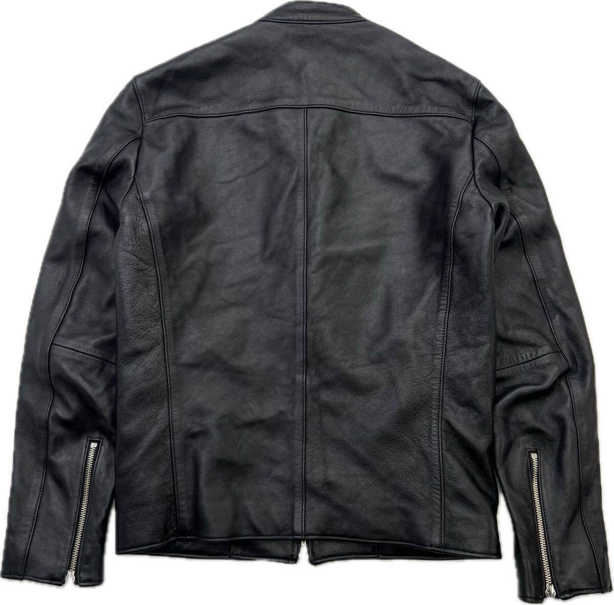 LIDNM ☆ リドム 羊革 ラムレザー シングル ライダースジャケット