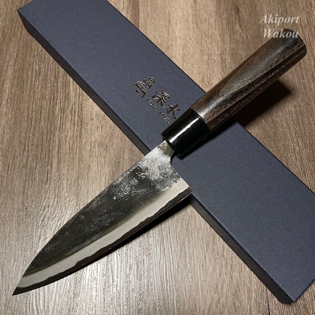 深水刃物 舟行包丁 150mm 15cm 白一鋼 白紙一号 黒打ち仕上げ 薩摩伝統