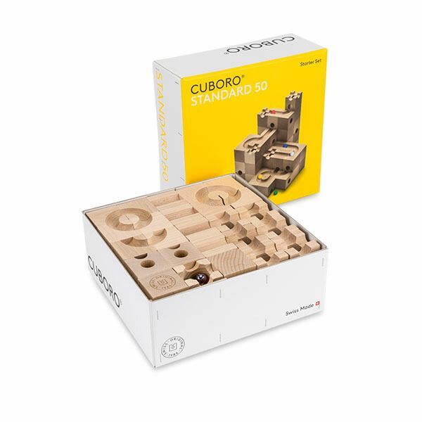 無料ラッピング付き キュボロ 50 Cuboro Standard 50キューブ 大容量セット 204 玉の道 玉の塔 キッズ 木のおもちゃ 積み木 クボロ クボロ社 ブロック おもちゃ CUB-04 WRAP