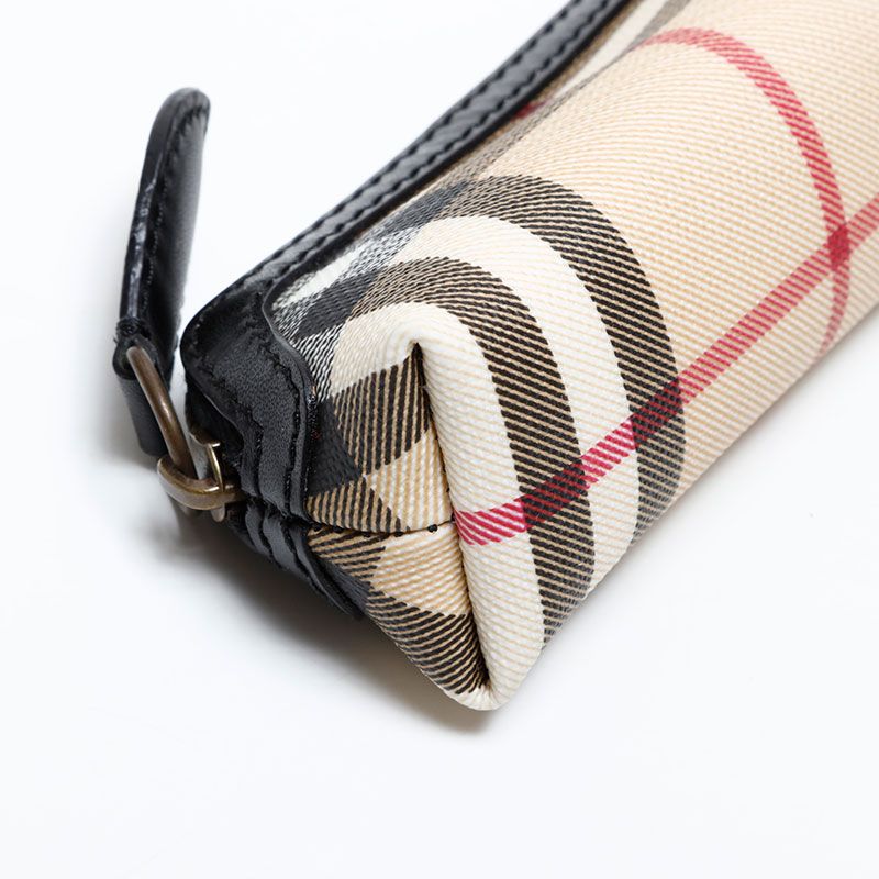 BURBERRY バーバリー ポーチ ノバチェック PVC - メルカリ