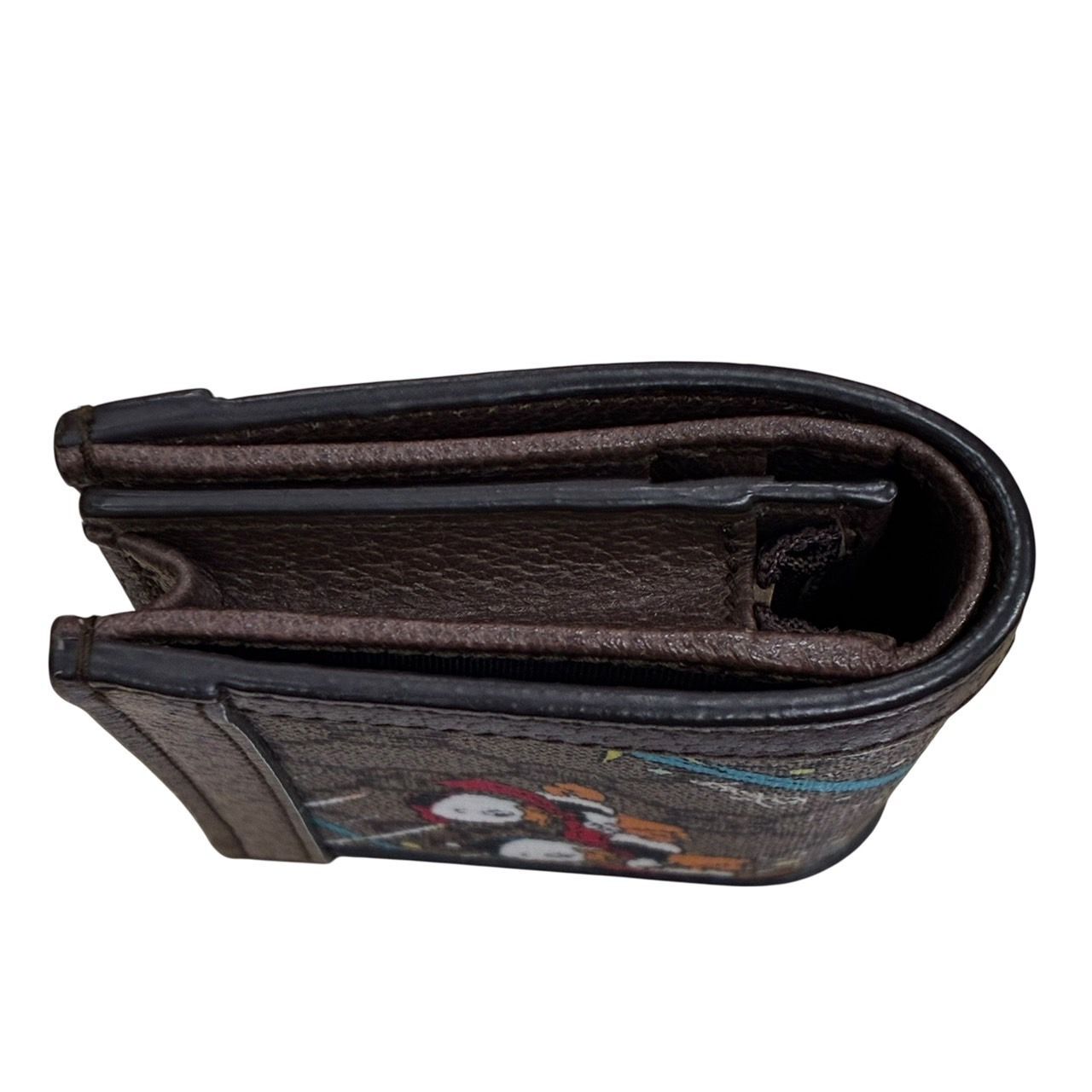 極美品 グッチ GUCCI GG柄 二つ折り財布 ディズニーコラボ ドナルド 