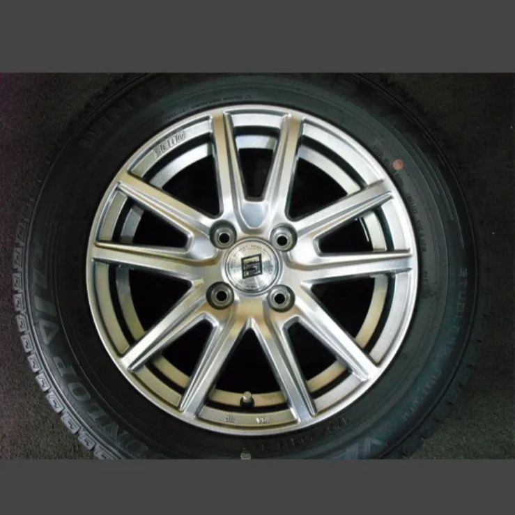 T-2126 本州 ダンロップ WM03 175 70R14 ヤリス 130ヴィッツ GK3フィット 等 14インチスタッドレス タイヤホイール