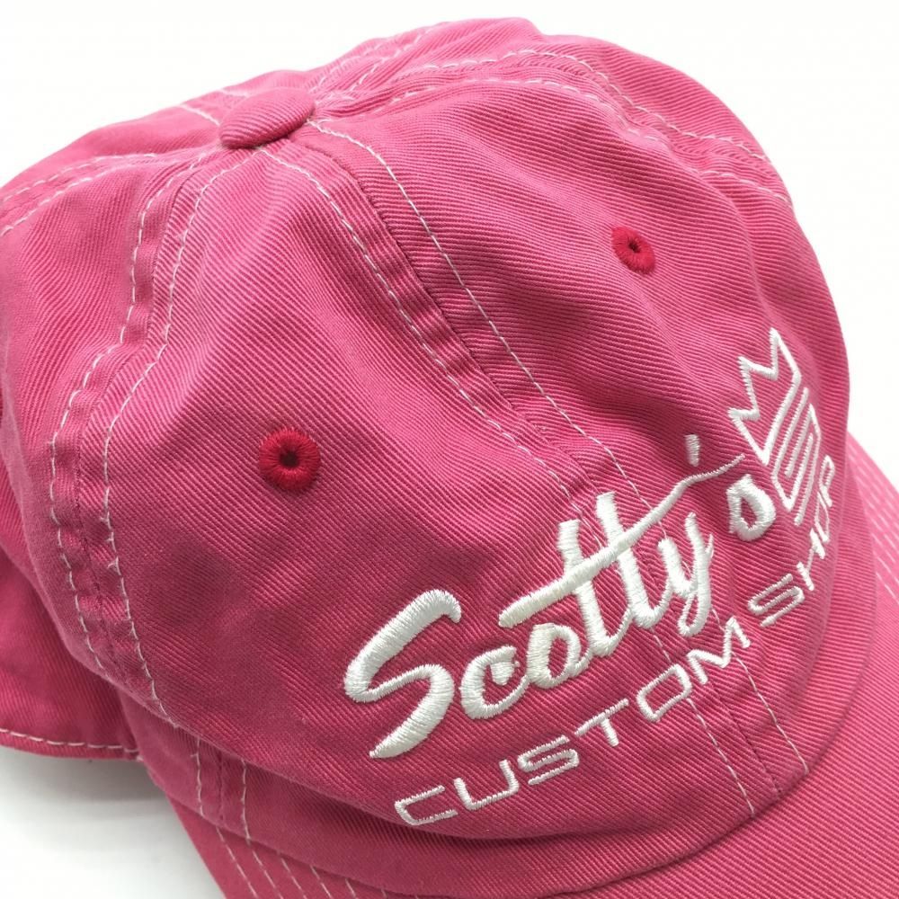 スコッティキャメロン キャップ ピンク×白 スタジオデザイン