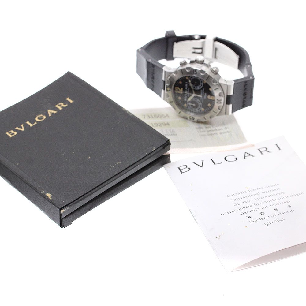 BVLGARI SCB38S ディアゴノ スクーバ クロノグラフ 自動巻き ブルガリ ディアゴノ スクーバ クロノグラフ SCB38S | アルファ
