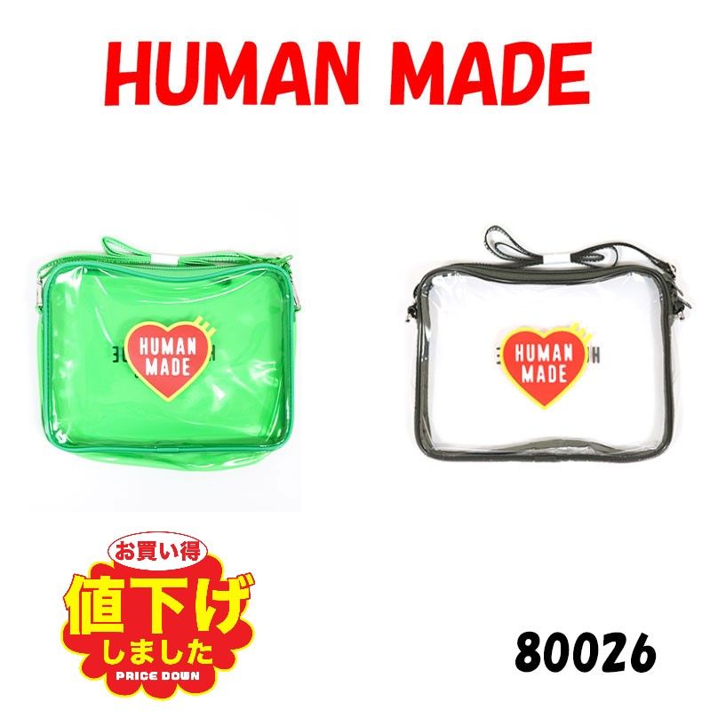 HUMAN MADE ポーチ ヒューマンメイド クリア メッセンジャーバッグ HUMAN MADE ヒューマンメイド PVC POUCH LARGE クリア ポーチ
