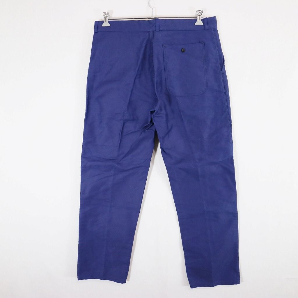 80年代 フランス製 SAPIVOG ワークパンツ パンツ ワーク ユーロ ヨーロッパ古着 ブルー (メンズ XL) 中古 古着 N5722