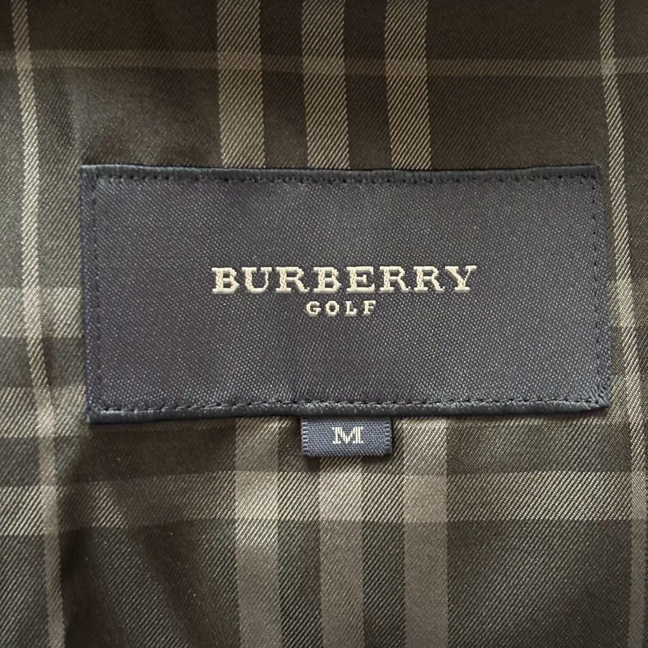 BURBERRY バーバリーゴルフ キルティングジャケット 黒 ステンカラー
