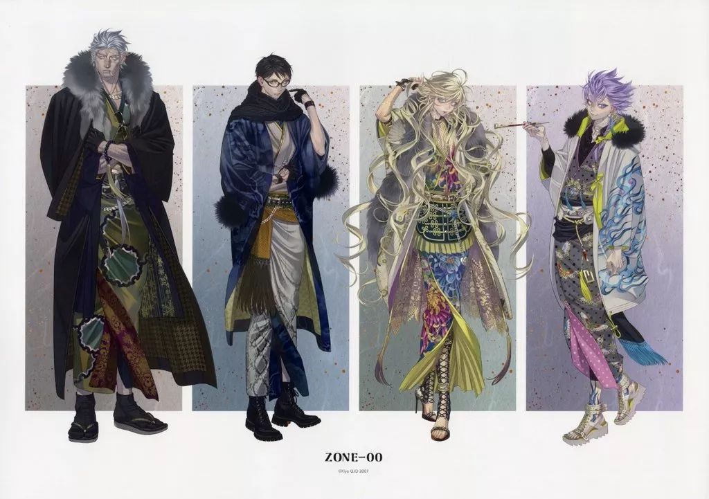 中古】ポスター A3マット加工ポスター 九条キヨ先生 描き下ろし 四巨頭