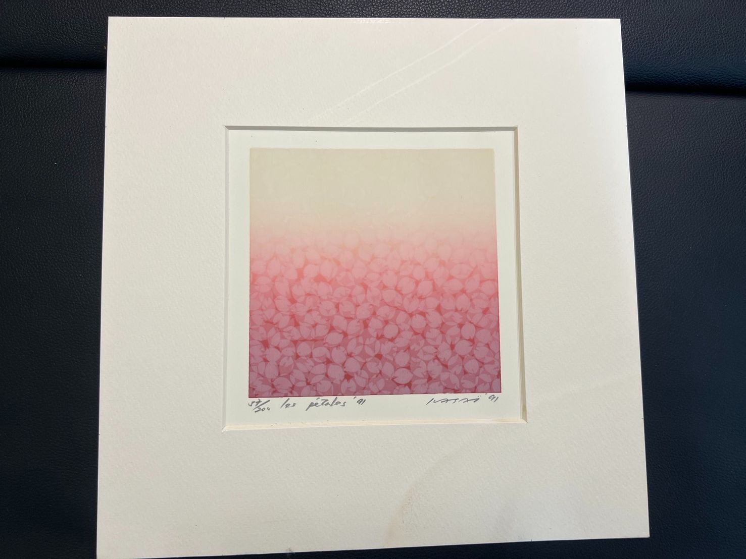 笠井正博 Les p<!-利用不可文字-!>tales ’91 花びら シルクスクリーン<!-利用不可文字-!>直筆サイン エディション 57|200