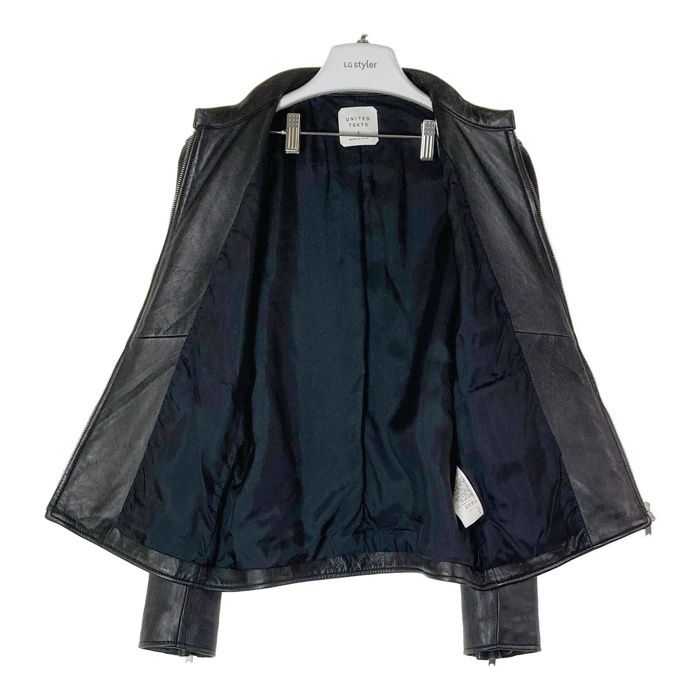 ☆UNITED TOKYO ユナイテッドトキョー ラムレザー シングルライダース