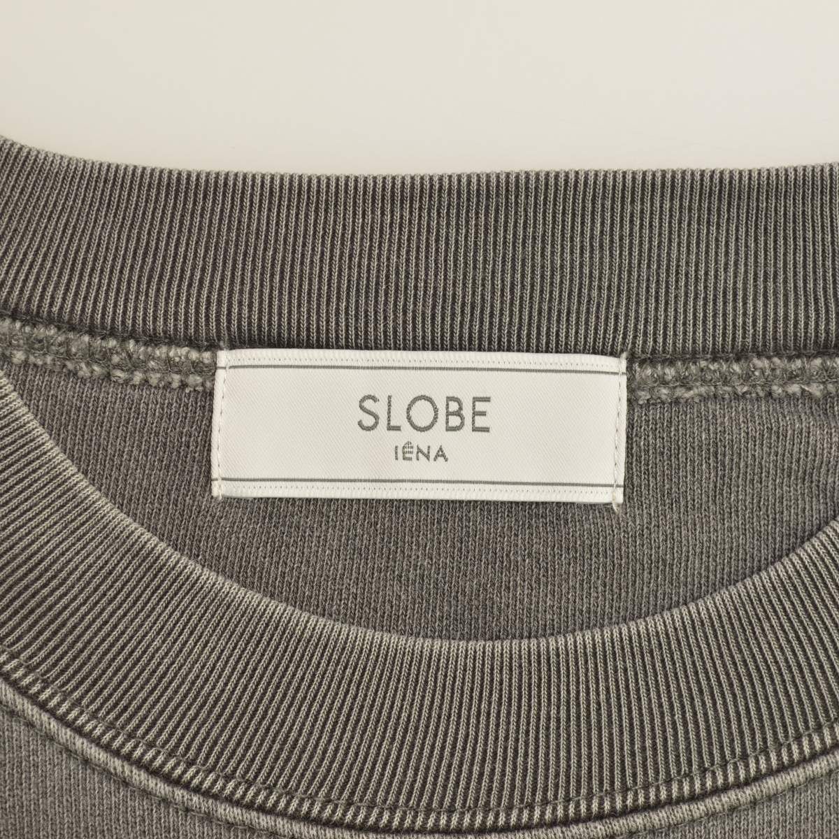 【SLOBEIENA】24AW 24070912513030 ビックシルエットピグメント裏毛プルオーバー長袖スウェット SLOBEIENA】24AW 24070912513030 ビックシルエットピグメント裏毛プル