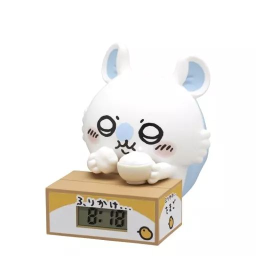 [Used] Table clock/wall clock Momonga (delicious) “Let's do our best together, cute! cardboard watch 2”