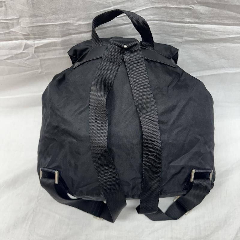 美品 PRADA 三角ロゴ リュック バックパック ブラック B2811F プラダ PRADA 三角ロゴ リュック バックパック ナイロン 黒