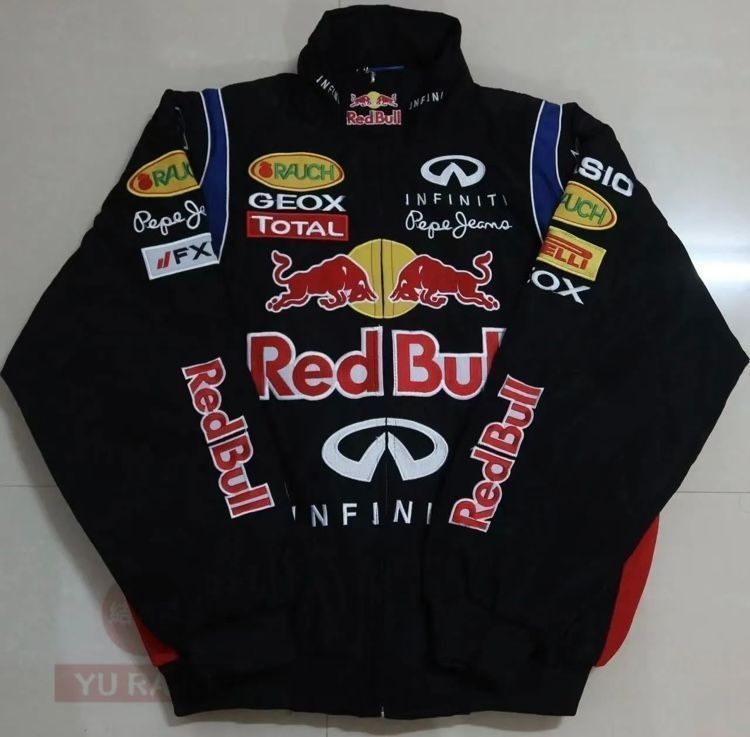 レッドブルF1 インフィニティ レーシングジャケット 刺繍中綿ブルゾン レッドブルRED BULL INFINITIインフィニティ F1 レーシング