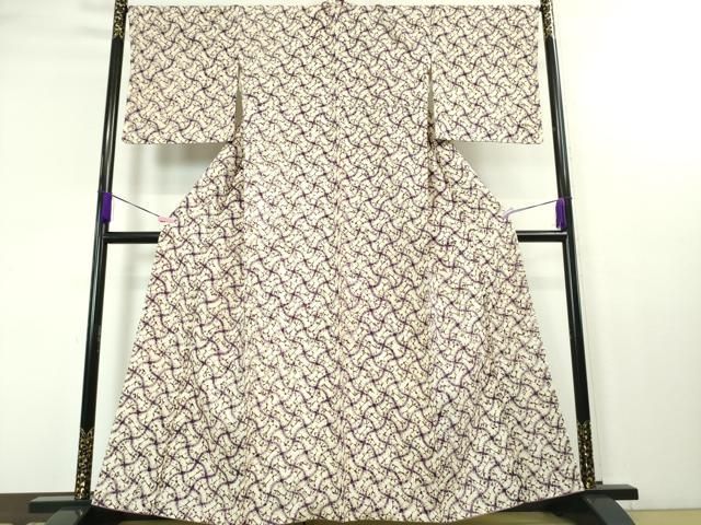 平和屋本店■極上　紫根染　紬　分銅繋ぎ　正絹　逸品　DZAA3709kh5 平和屋本店□極上 紫根染 紬 分銅繋ぎ 正絹 逸品 DZAA3709kh5 - メルカリ
