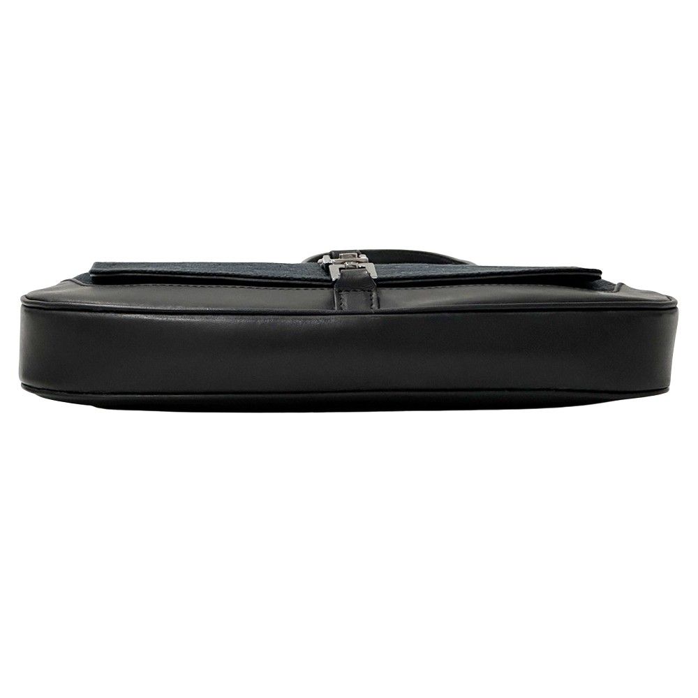 グッチ GUCCI バッグ レディース ブランド GGキャンバス ジャッキー ショルダーバッグ キャンバス レザー ネイビー ブラック 001 3824 ワンショルダー 肩掛け シルバー金具 おしゃれ 上品 【中古】 GUCCI - グッチ GUCCI バッグ レディース ブランド GGキャンバス