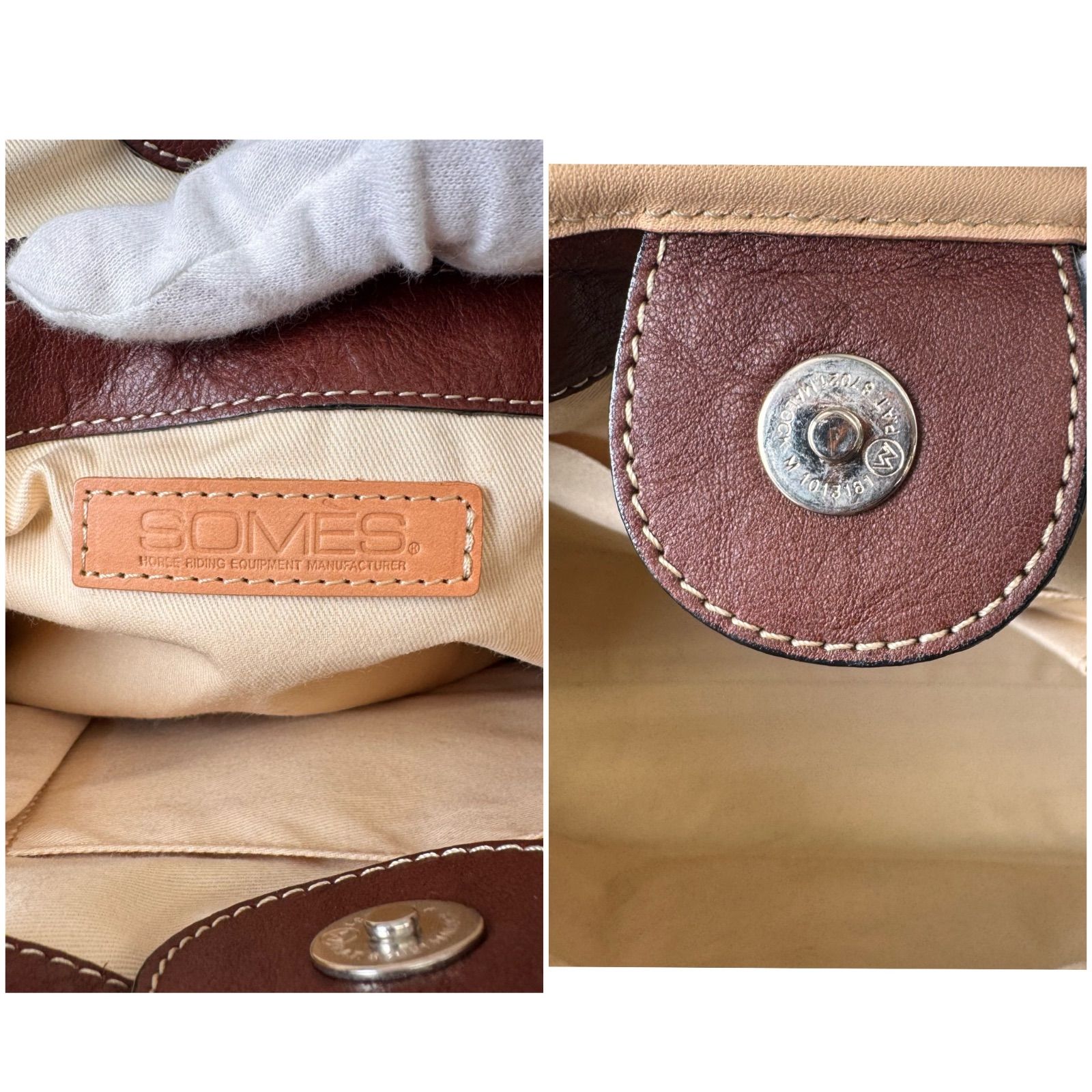 ✨Bランク SOMES ソメスサドル トートバック bag 大容量 A4 レザー 本