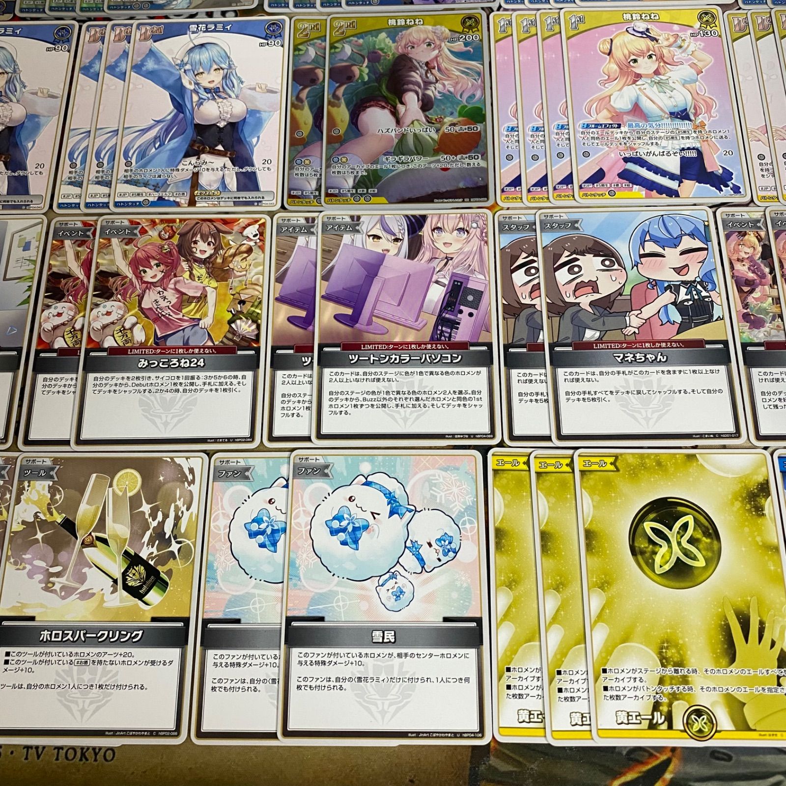 ホロカ ホロライブ 本格構築済み 雪花ラミィ デッキ 春先のどか