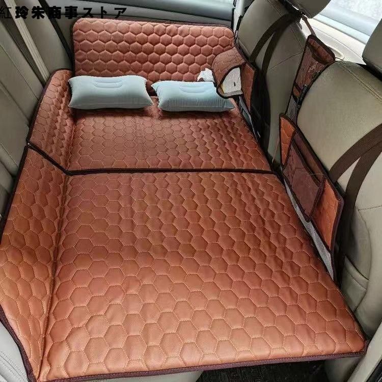 車中泊 ベッド 車中泊 マット 後部座席用 拡張マットレス 段差解消マット 旅行用カーベッド 携帯便利 後部座席用マット ポータブル SUVマットレス カートラベル