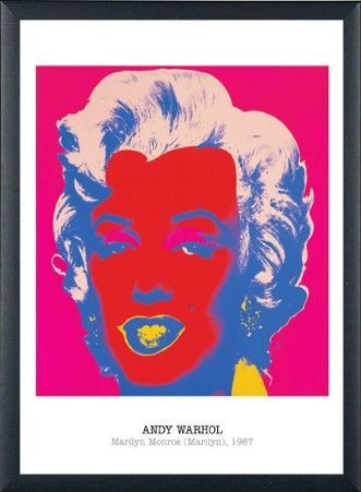 額付【50cm×50cmポスター】アンディ ウォーホル マリリンモンロー 額付50cm×50cmポスター】アンディ ウォーホル 「マリリン