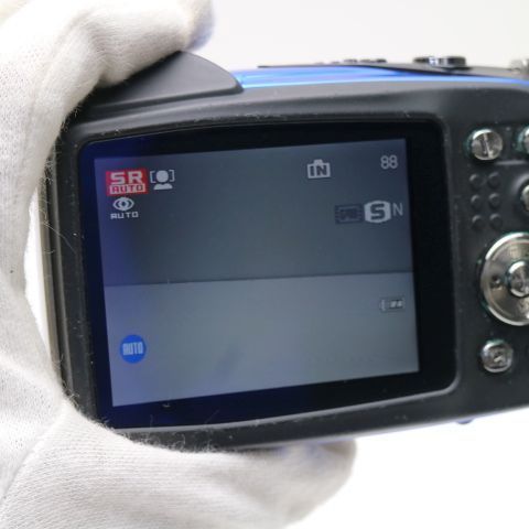 ブルー コンパクトデジタルカメラ