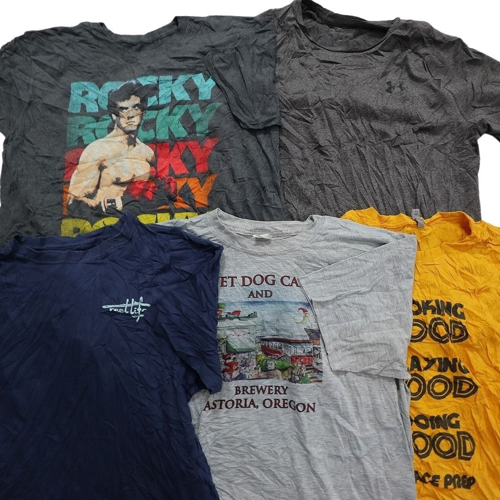 古着卸 まとめ売り カラーmix プリント 半袖Tシャツ 20枚セット