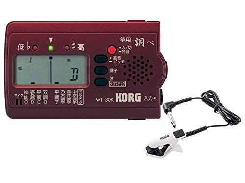 KORG コルグ 筝 チューナー 調べ WT-30K コンタクトマイク CM-300-WHBK セット