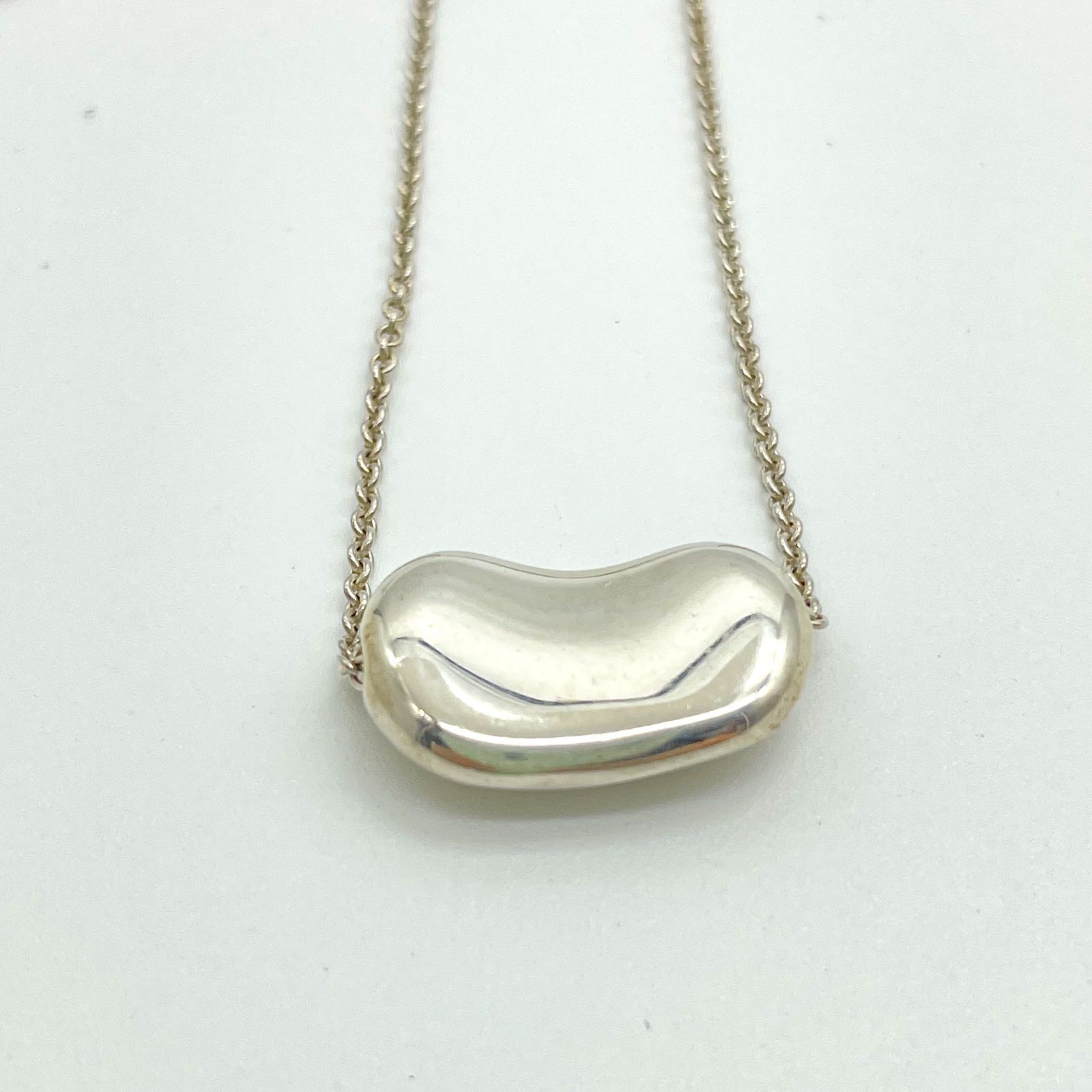 美品】TIFFANY&Co. ティファニー ビーンネックレス シルバー925 SV925 
