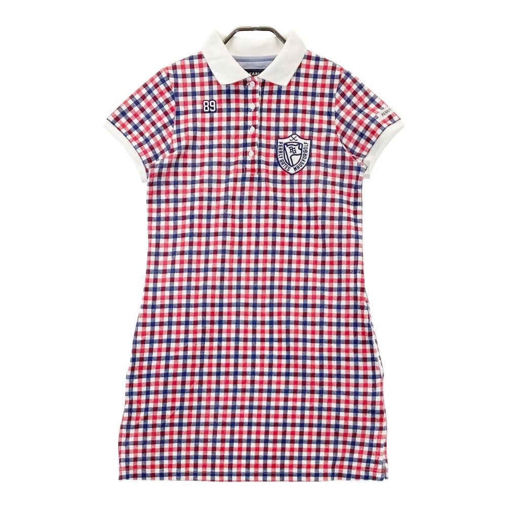 サイズ：0 PEARLY GATES パーリーゲイツ 半袖ポロワンピース チェック
