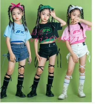 キッズダンス衣装 ヒップホップ HIPHOP ３点セット ショート丈Tシャツ タンクトップ 女の子 ショートパンツ へそ出し 練習着 子供 ステージ衣装 ダンス衣装  vii2f295471