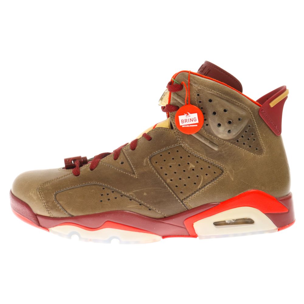 315センチワイズNIKE ナイキ AIR JORDAN 6 RETRO CHAMPIONSHIP CIGAR エアジョーダン 6 レトロ チャンピオンシップ シガー ハイカットスニーカー ブラウン/ボルドー US11.5 384664-250