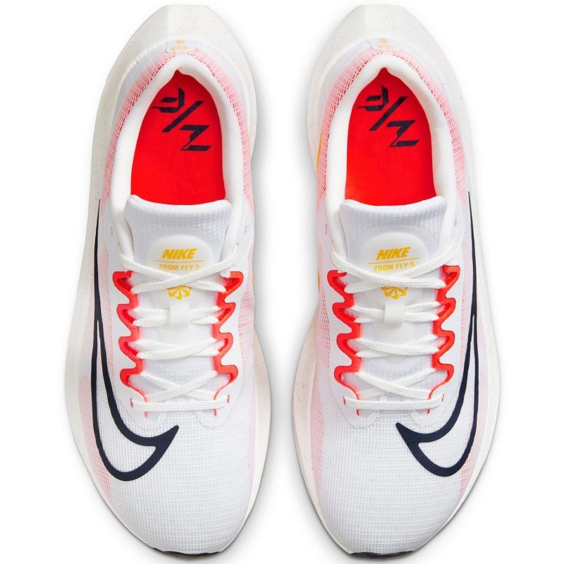 新品未使用】NIKE ZOOM FLY 5ナイキズーム フライ5 （DM8968-100 ）白 ...