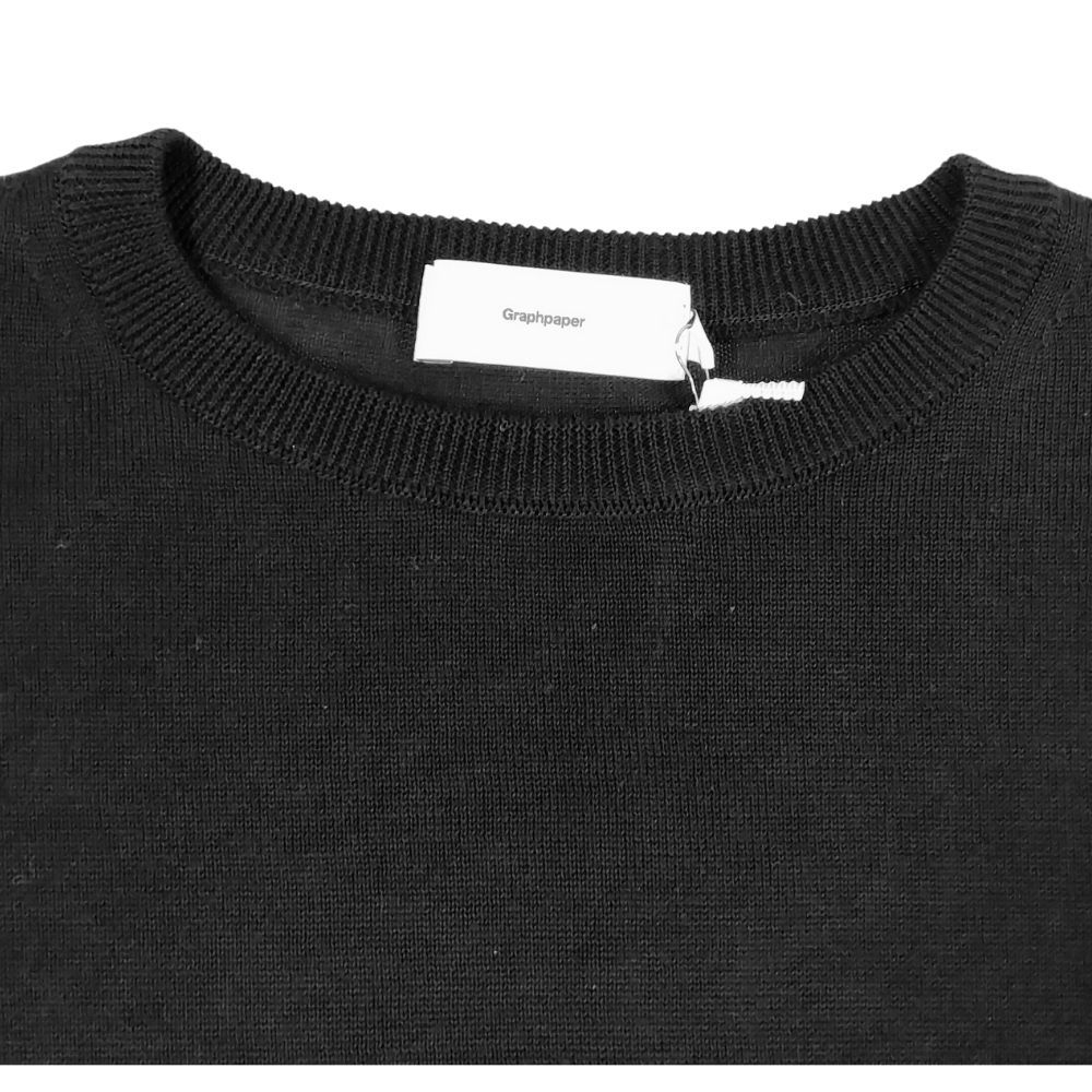 グラフペーパー 22SS Suvin L/S Crew Neck Knit ニットセーター 薄手  