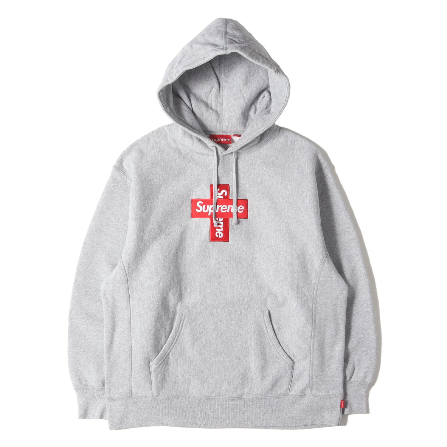 美品】Supreme シュプリーム パーカー ヘザーグレー サイズ:M
