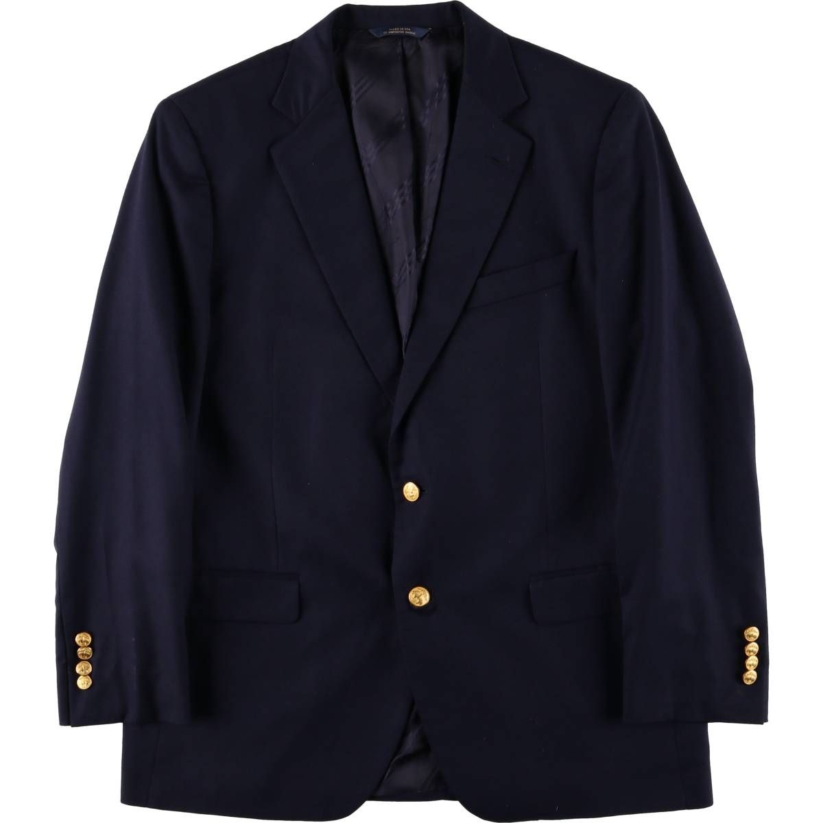 古着 ブルックスブラザーズ Brooks Brothers Makers and Merchants 1818 Fitzgerald 紺ブレザー テーラードジャケット |eaa584426