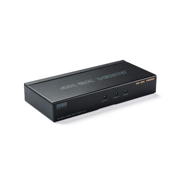 サンワダイレクトHDMI分配器 1入力2出力 4K|60Hz対応 HDR非対応 HDMIスプリッター 400-VGA0131個